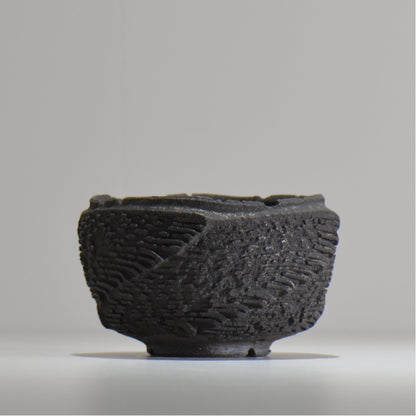 菊地元野 / DANSOU GLOSS ブラック / kg_db23_s /  約φ11.5cm / 植木鉢