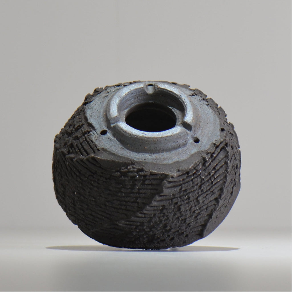 菊地元野 / DANSOU GLOSS ブラック / kg_db23_s /  約φ11.5cm / 植木鉢