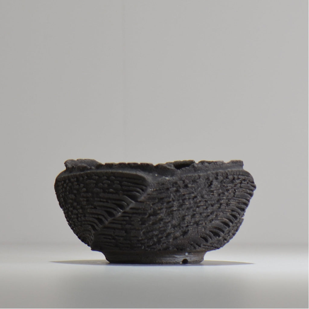 菊地元野 / DANSOU GLOSS ブラック / kg_db24_m /  約φ12.5cm / 植木鉢