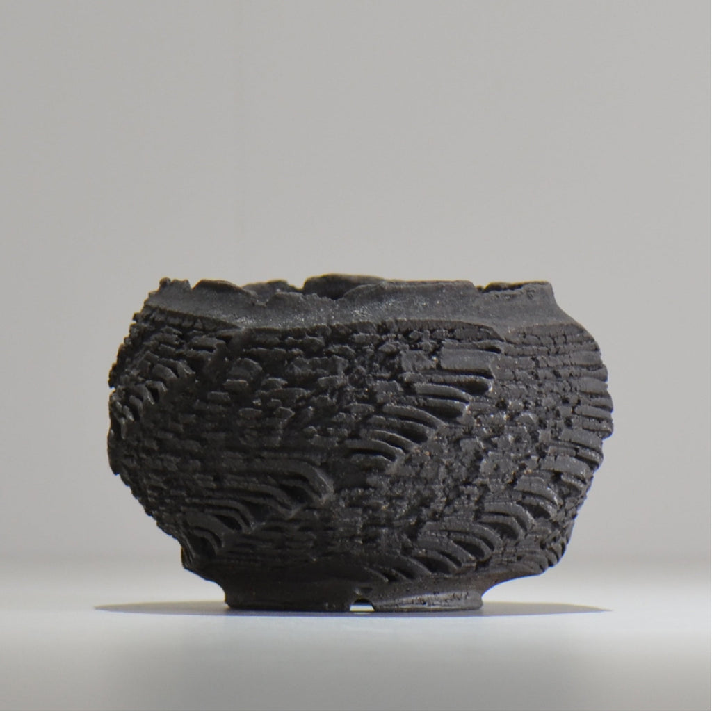菊地元野 / DANSOU GLOSS ブラック / kg_db25_s /  約φ10cm / 植木鉢
