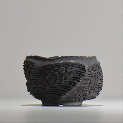 菊地元野 / DANSOU GLOSS ブラック / kg_db26_s /  約φ11.5cm / 植木鉢