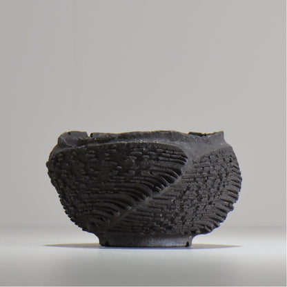 菊地元野 / DANSOU GLOSS ブラック / kg_db26_s /  約φ11.5cm / 植木鉢