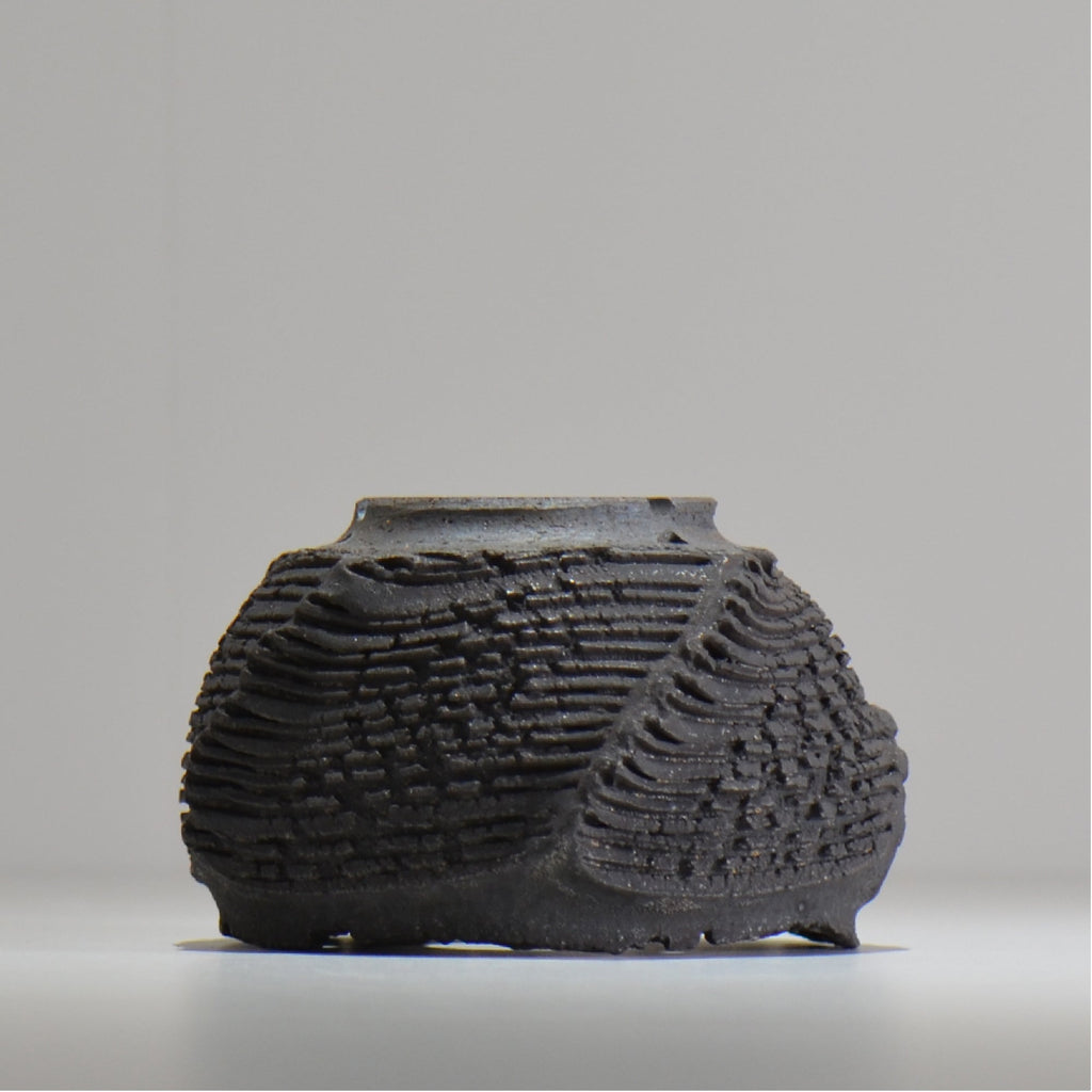 菊地元野 / DANSOU GLOSS ブラック / kg_db26_s /  約φ11.5cm / 植木鉢
