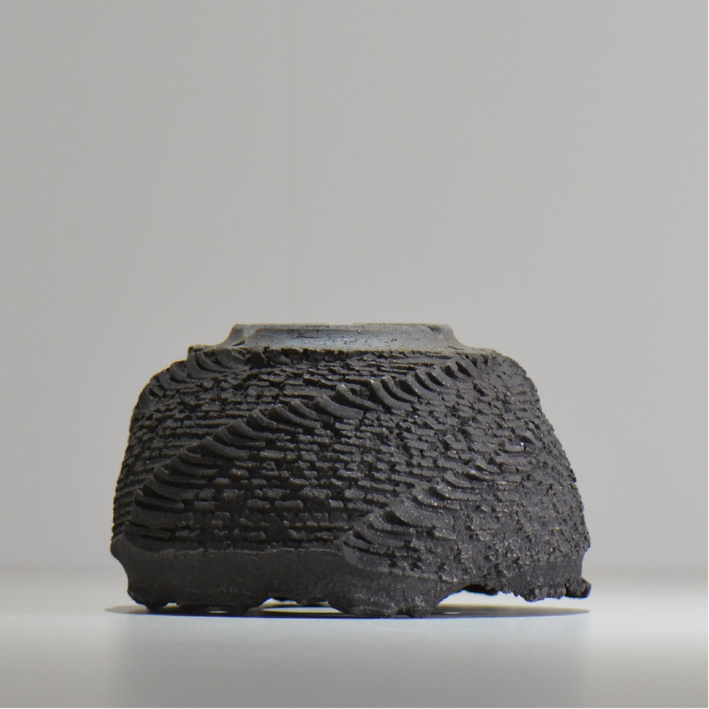 菊地元野 / DANSOU GLOSS ブラック / kg_db43_m /  約φ14cm / 植木鉢