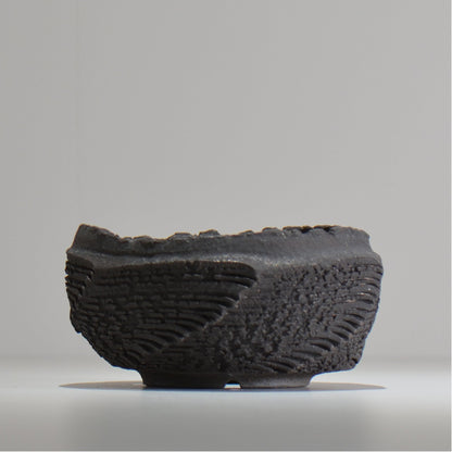 菊地元野 / DANSOU GLOSS ブラック / kg_db44_m /  約φ14cm / 植木鉢