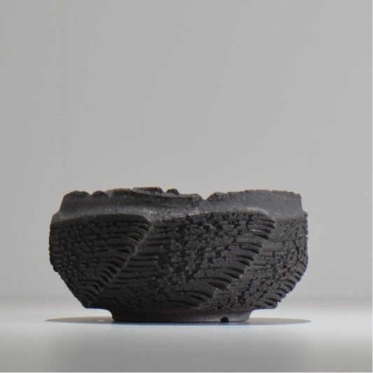 菊地元野 / DANSOU GLOSS ブラック / kg_db44_m /  約φ14cm / 植木鉢