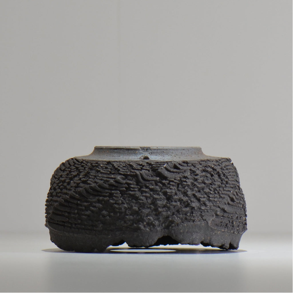 菊地元野 / DANSOU GLOSS ブラック / kg_db44_m /  約φ14cm / 植木鉢