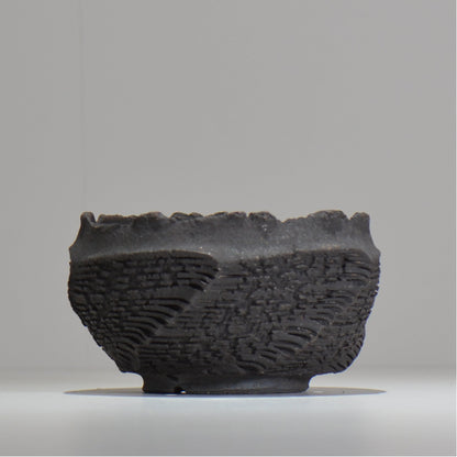 菊地元野 / DANSOU GLOSS ブラック / kg_db45_m /  約φ14cm / 植木鉢