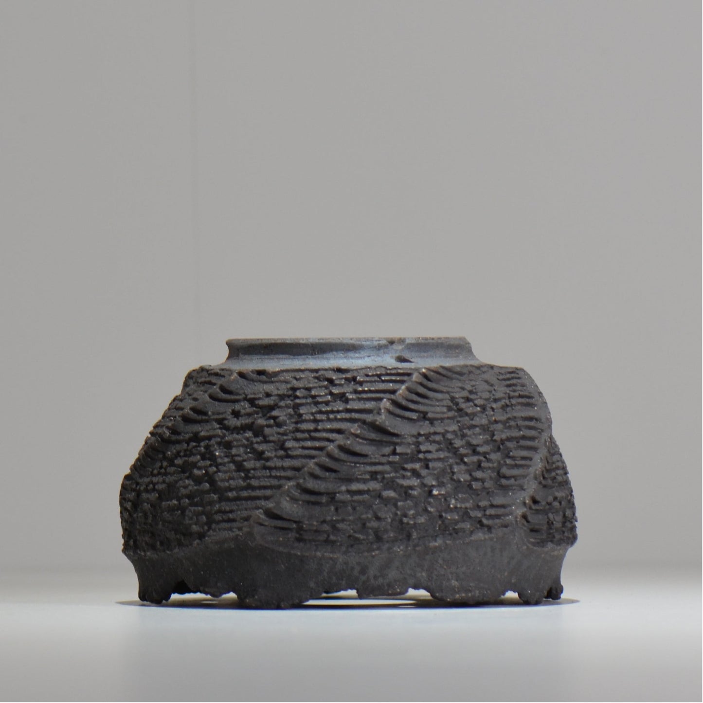 菊地元野 / DANSOU GLOSS ブラック / kg_db45_m /  約φ14cm / 植木鉢