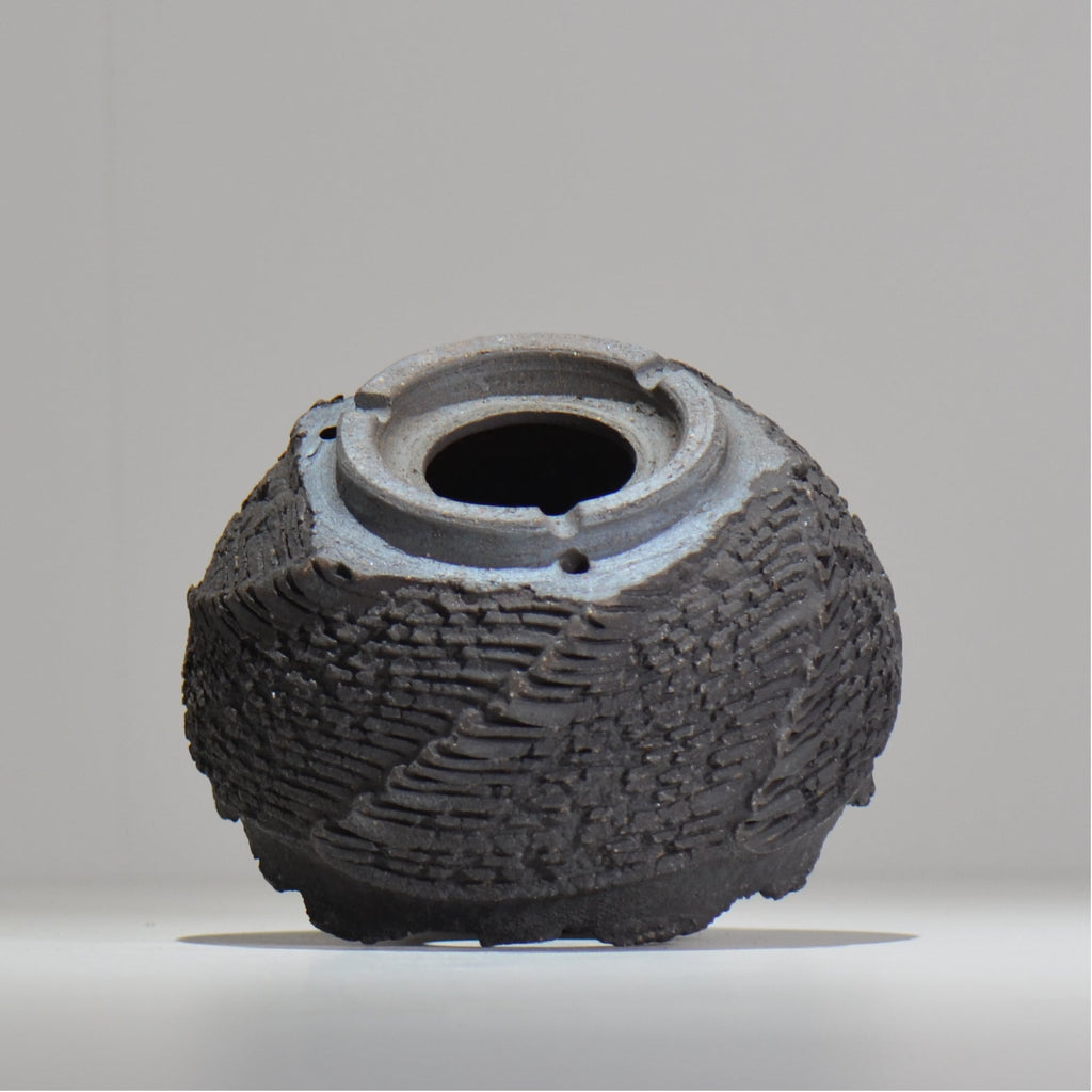 菊地元野 / DANSOU GLOSS ブラック / kg_db45_m /  約φ14cm / 植木鉢