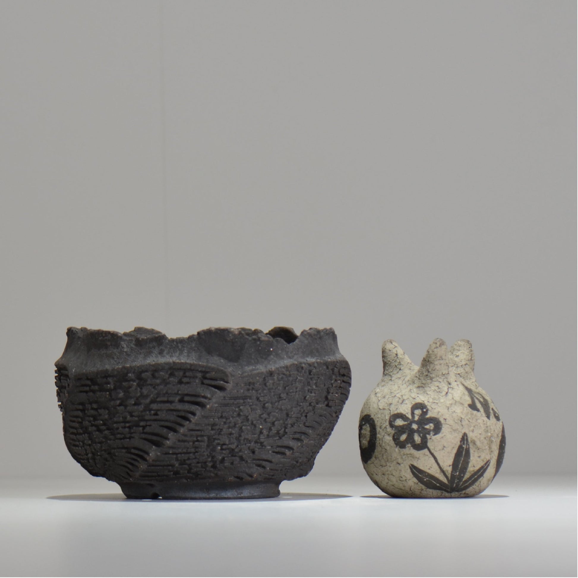 菊地元野 / DANSOU GLOSS ブラック / kg_db45_m /  約φ14cm / 植木鉢