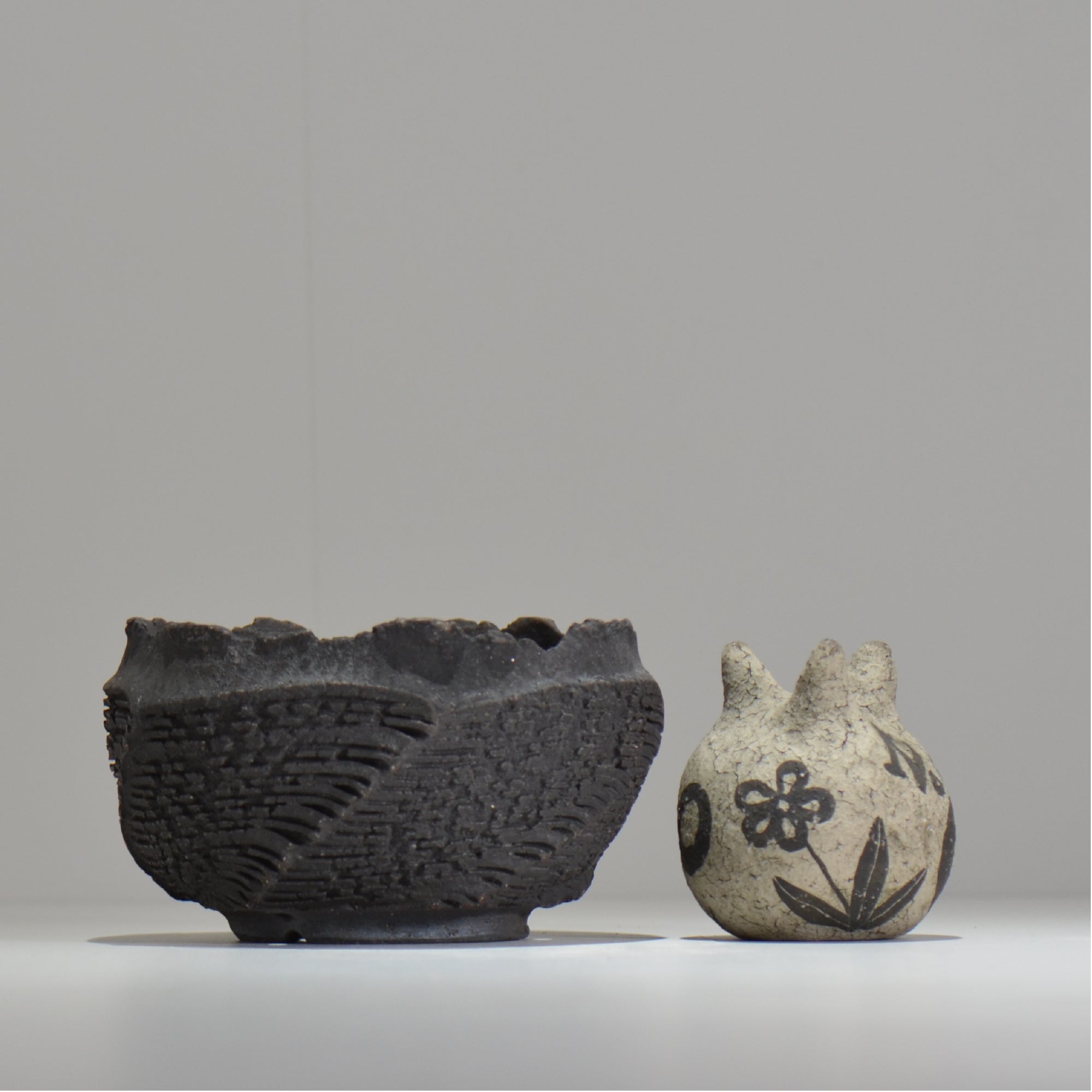 菊地元野 / DANSOU GLOSS ブラック / kg_db45_m /  約φ14cm / 植木鉢