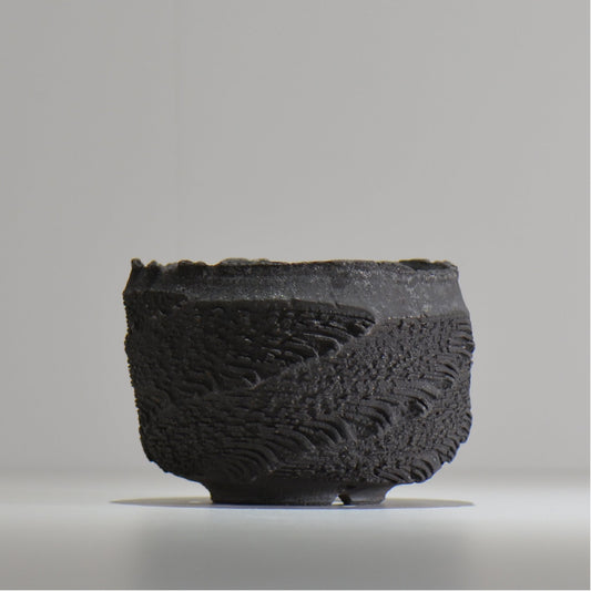 菊地元野 / DANSOU GLOSS ブラック / kg_db46_m /  約φ12.5cm / 植木鉢