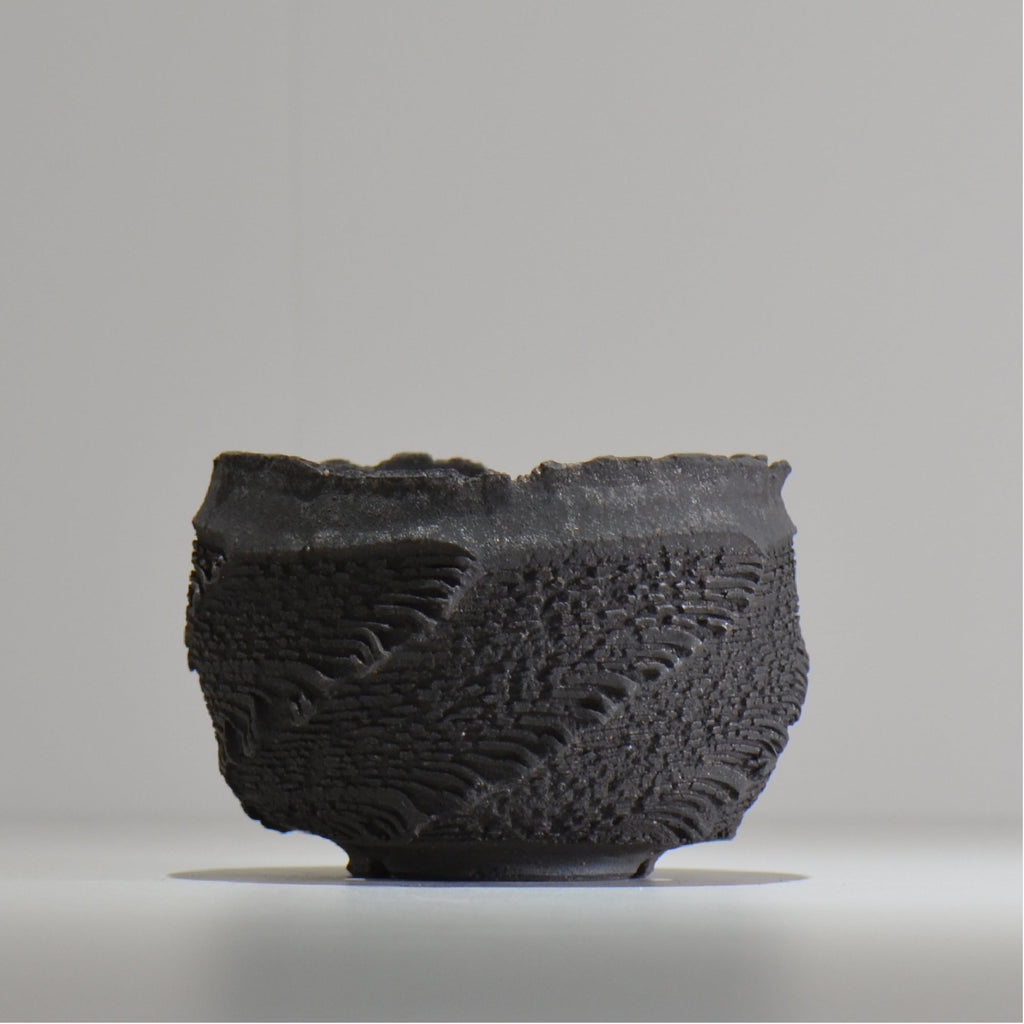 菊地元野 / DANSOU GLOSS ブラック / kg_db46_m /  約φ12.5cm / 植木鉢