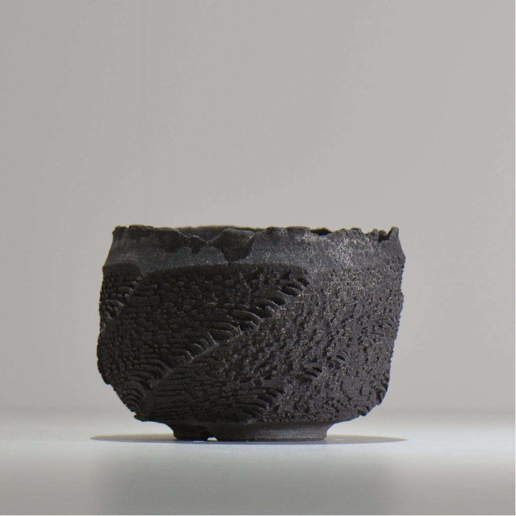 菊地元野 / DANSOU GLOSS ブラック / kg_db46_m /  約φ12.5cm / 植木鉢