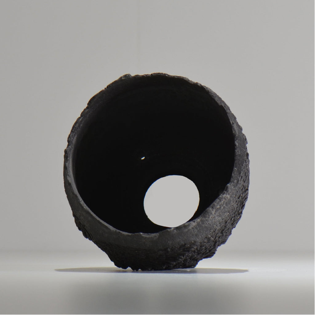 菊地元野 / DANSOU GLOSS ブラック / kg_db46_m /  約φ12.5cm / 植木鉢