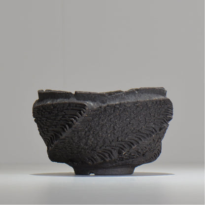 菊地元野 / DANSOU GLOSS ブラック / kg_db47_m /  約φ13.5cm / 植木鉢