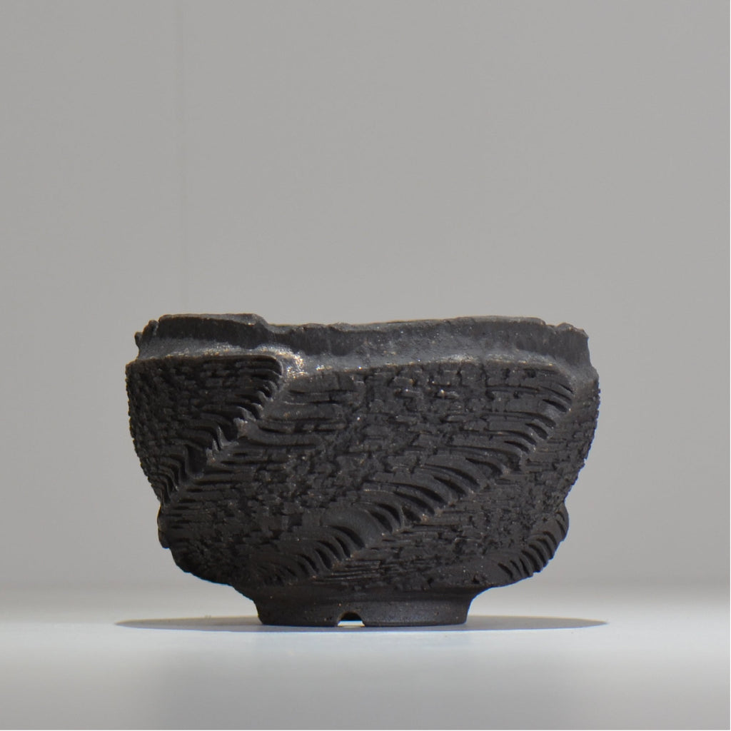 菊地元野 / DANSOU GLOSS ブラック / kg_db47_m /  約φ13.5cm / 植木鉢