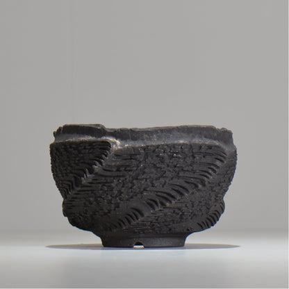 菊地元野 / DANSOU GLOSS ブラック / kg_db47_m /  約φ13.5cm / 植木鉢