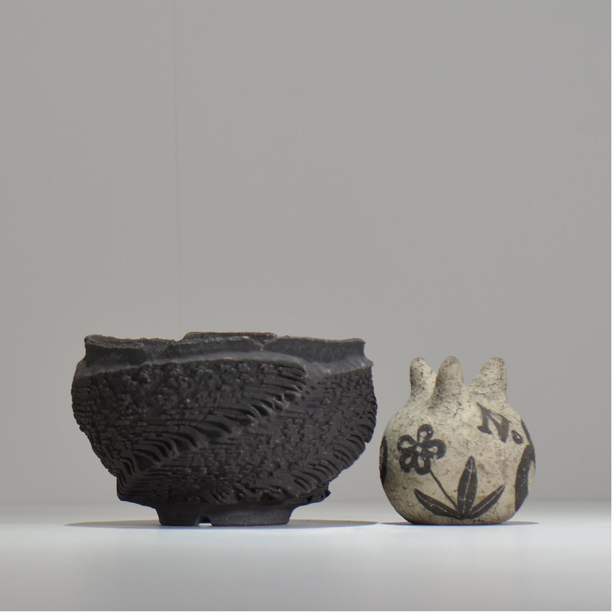 菊地元野 / DANSOU GLOSS ブラック / kg_db47_m /  約φ13.5cm / 植木鉢