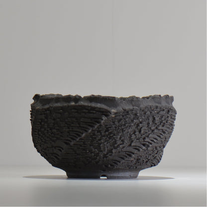 菊地元野 / DANSOU GLOSS ブラック / kg_db63_l /  約φ16cm / 植木鉢