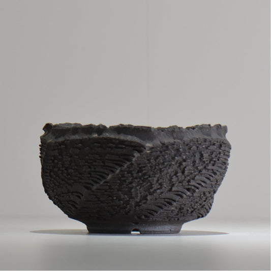 菊地元野 / DANSOU GLOSS ブラック / kg_db63_l /  約φ16cm / 植木鉢