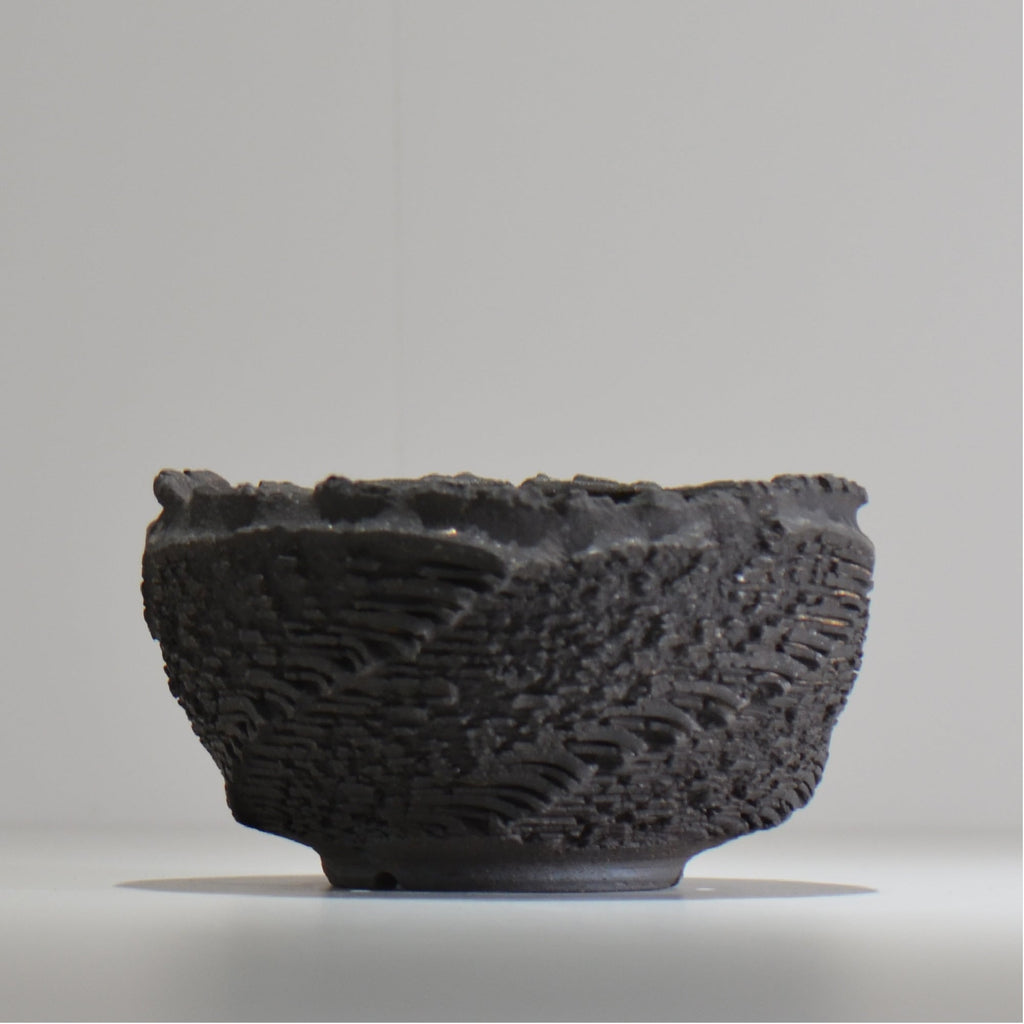 菊地元野 / DANSOU GLOSS ブラック / kg_db63_l /  約φ16cm / 植木鉢