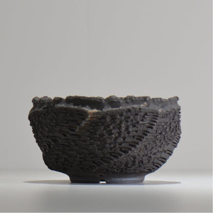 菊地元野 / DANSOU GLOSS ブラック / kg_db63_l /  約φ16cm / 植木鉢