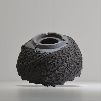 菊地元野 / DANSOU GLOSS ブラック / kg_db63_l /  約φ16cm / 植木鉢