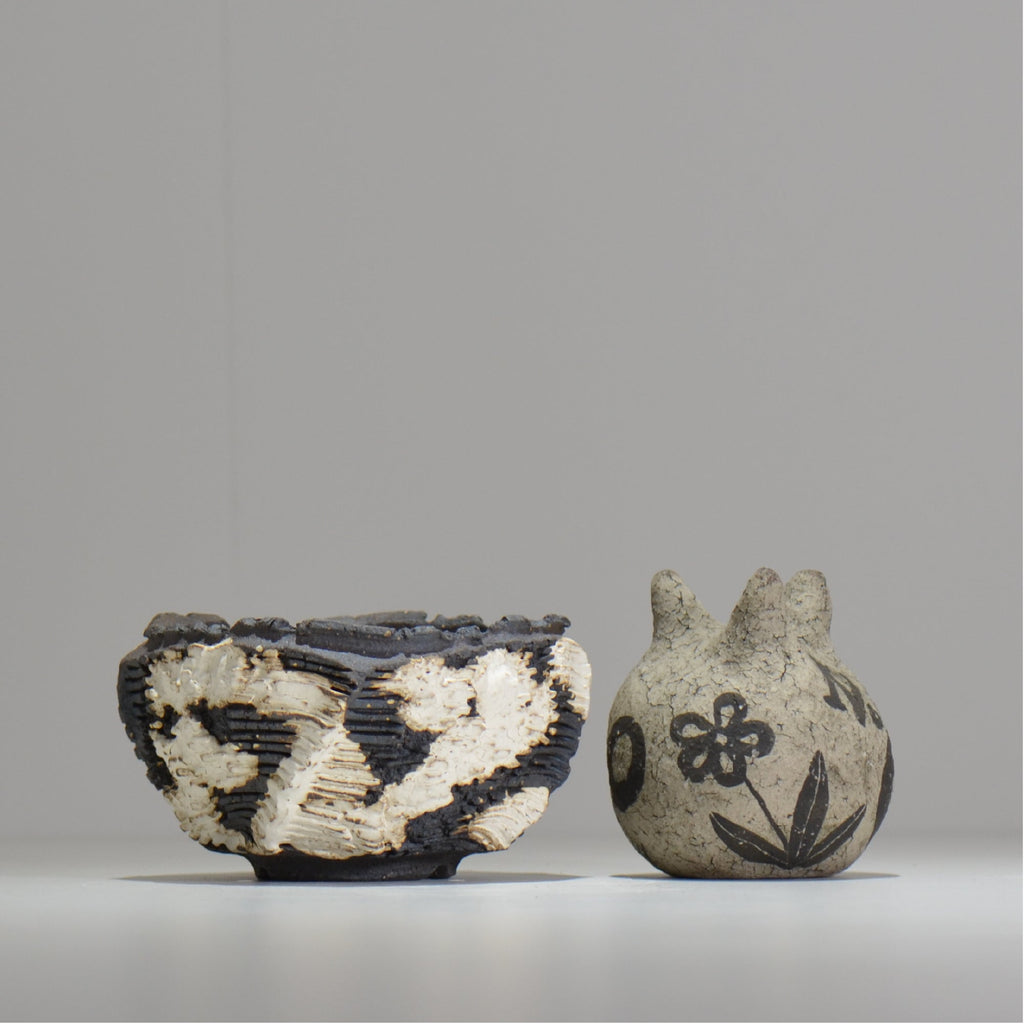 菊地元野 / DANSOU GLOSS ツートン / kg_dt19_s /  約φ10.5cm / 植木鉢