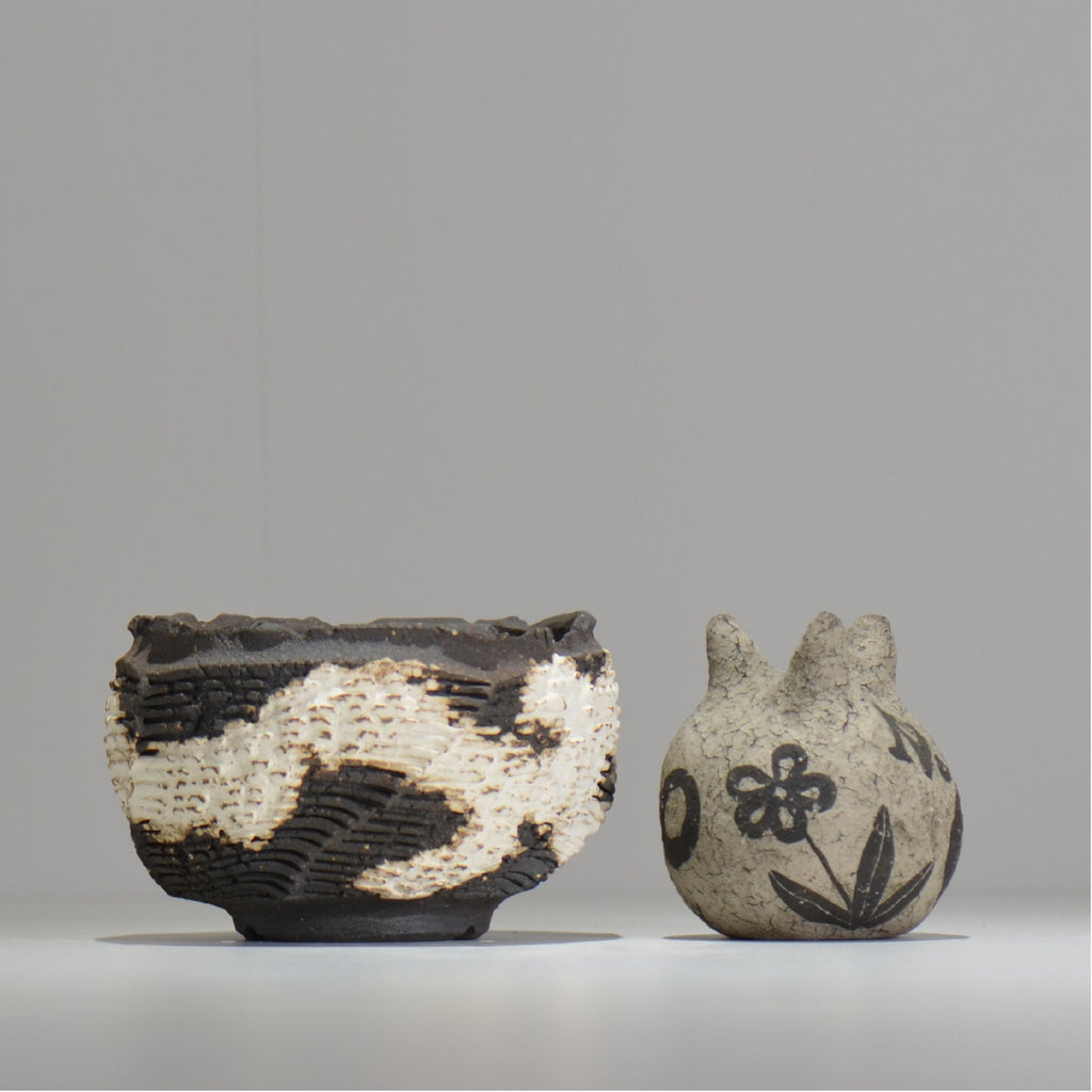 菊地元野 / DANSOU GLOSS ツートン / kg_dt38_s /  約φ11.5cm / 植木鉢