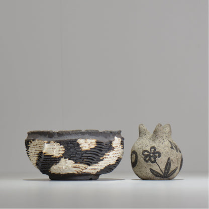 菊地元野 / DANSOU GLOSS ツートン / kg_dt39_m /  約φ13.3cm / 植木鉢