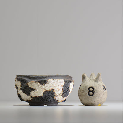 菊地元野 / DANSOU GLOSS ツートン / kg_dt48_m /  約φ14.5cm / 植木鉢