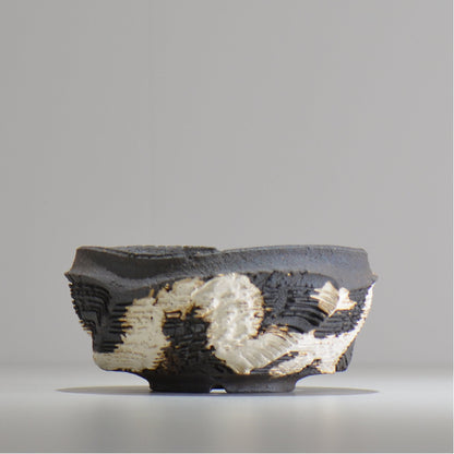 菊地元野 / DANSOU GLOSS ツートン / kg_dt50_m /  約φ14.5cm / 植木鉢