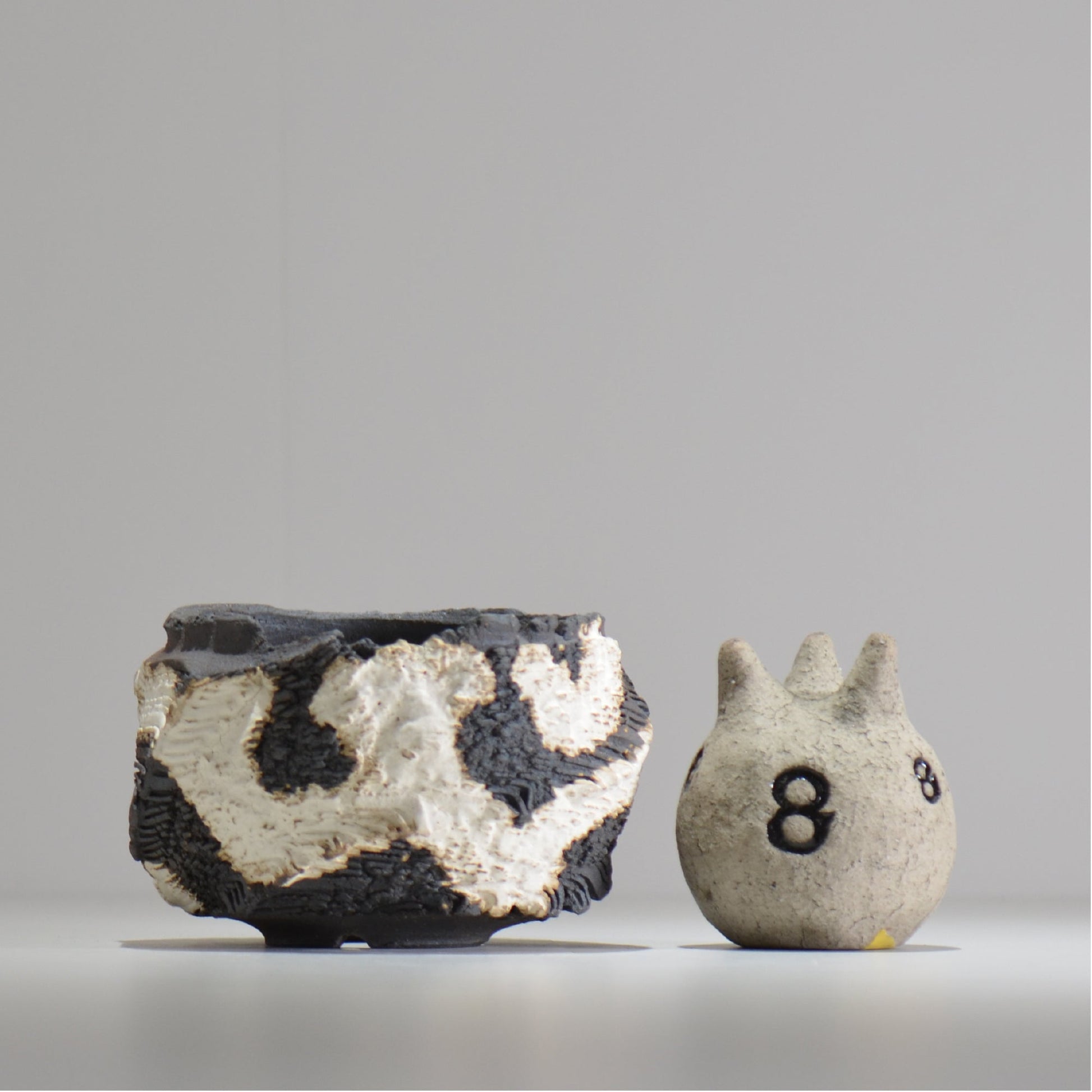 菊地元野 / DANSOU GLOSS ツートン / kg_dt53_s /  約φ11.5cm / 植木鉢