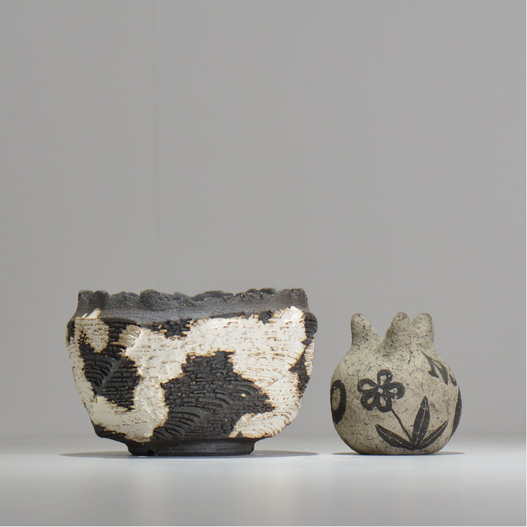 菊地元野 / DANSOU GLOSS ツートン / kg_dt58_m /  約φ13cm / 植木鉢