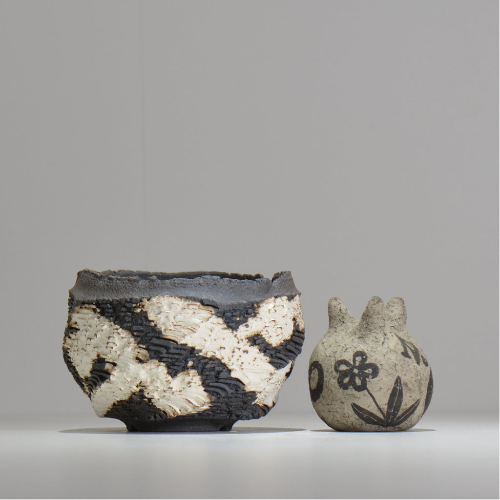 菊地元野 / DANSOU GLOSS ツートン / kg_dt62_m /  約φ12.5cm / 植木鉢