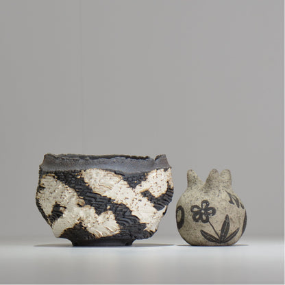 菊地元野 / DANSOU GLOSS ツートン / kg_dt62_m /  約φ12.5cm / 植木鉢