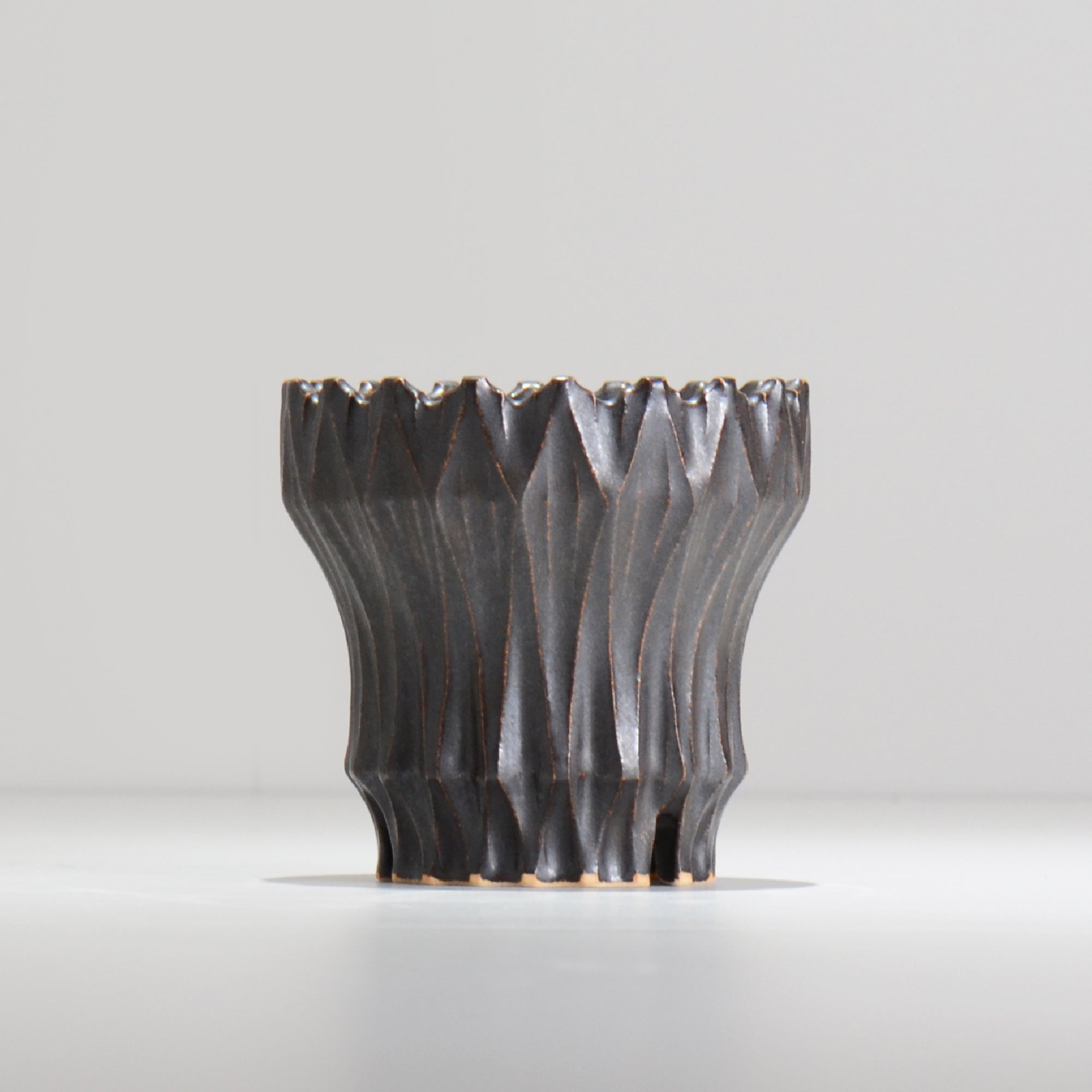 中野 明彦 / KIRIKO_d16 / 約 φ10.3cm / S / ブラック / 植木鉢