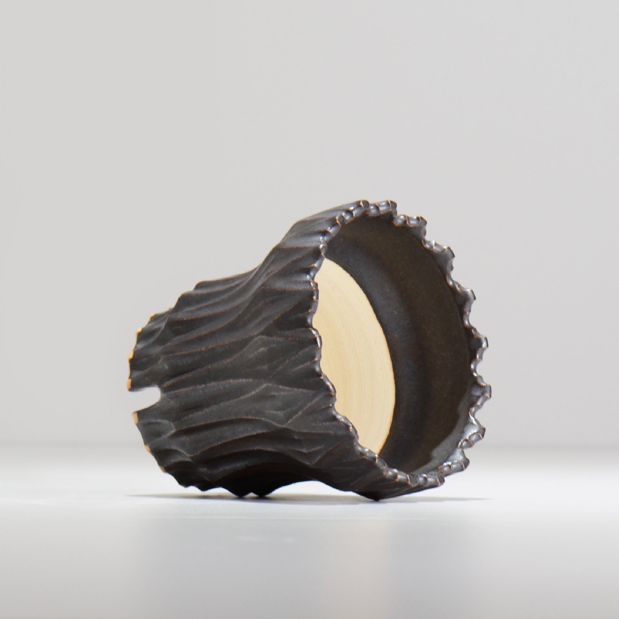 中野 明彦 / KIRIKO_d16 / 約 φ10.3cm / S / ブラック / 植木鉢