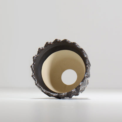 中野 明彦 / KIRIKO_d16 / 約 φ10.3cm / S / ブラック / 植木鉢