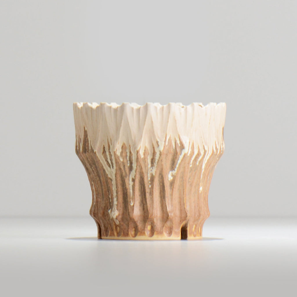 中野 明彦 / KIRIKO_d29 / 約 φ12cm / M / アンバー / 植木鉢