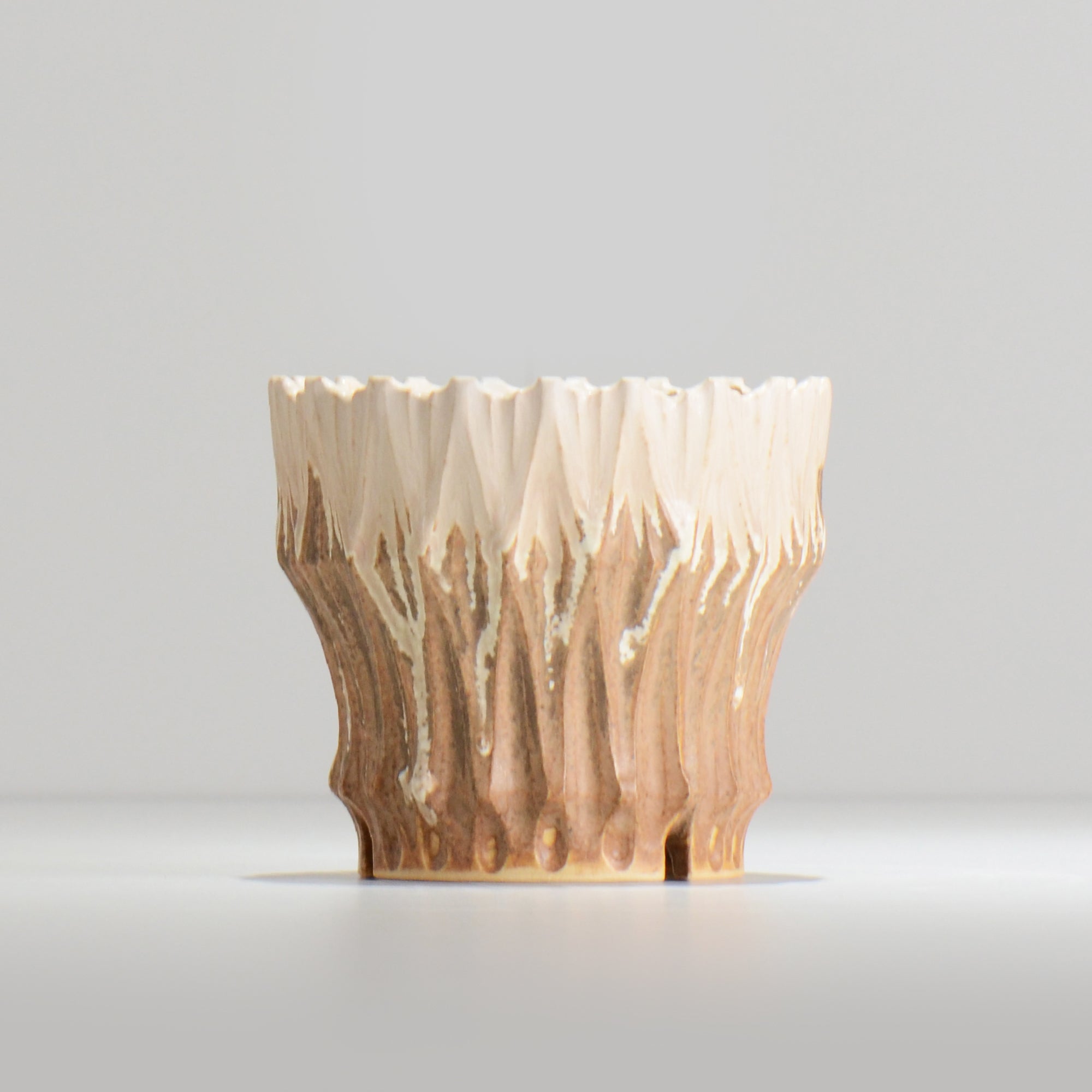 中野 明彦 / KIRIKO_d29 / 約 φ12cm / M / アンバー / 植木鉢