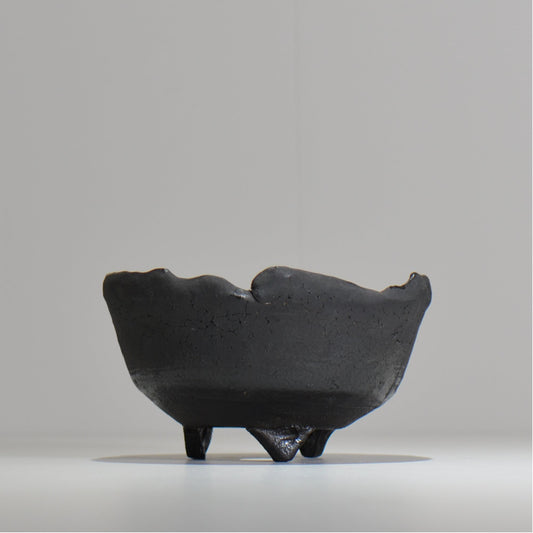 川合牧人 / UROKO POT BLACK / km_urkb02_m / 約φ13.5cm / 植木鉢