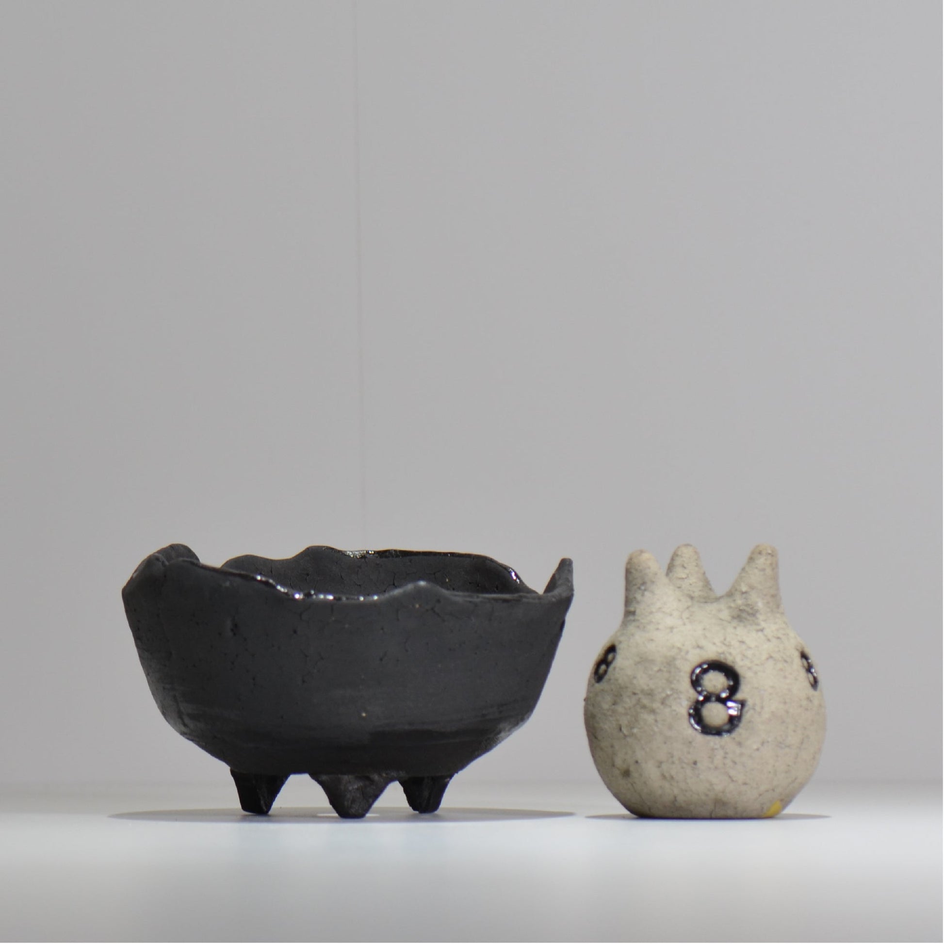 川合牧人 / UROKO POT BLACK / km_urkb02_m / 約φ13.5cm / 植木鉢