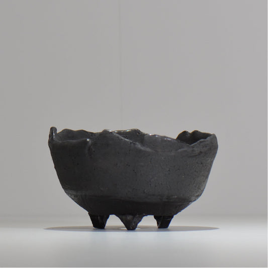 川合牧人 / UROKO POT BLACK / km_urkb03_m / 約φ14cm / 植木鉢