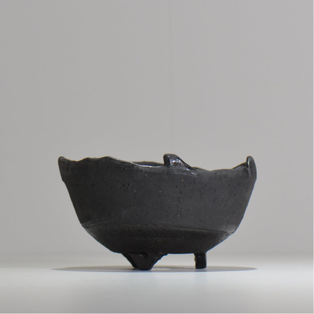 川合牧人 / UROKO POT BLACK / km_urkb03_m / 約φ14cm / 植木鉢