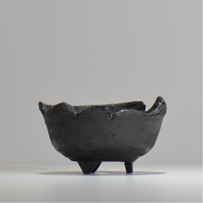 川合牧人 / UROKO POT BLACK / km_urkb04_m / 約φ14cm / 植木鉢