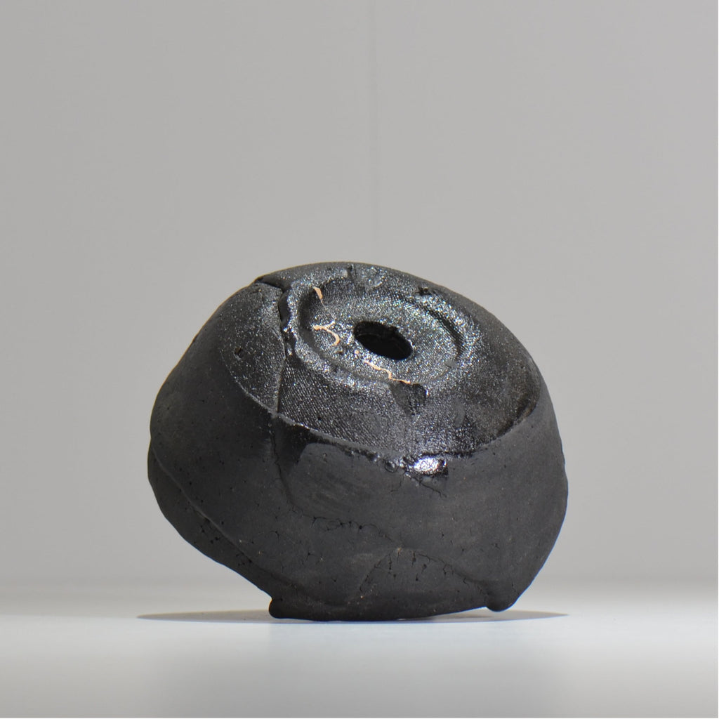 川合牧人 / UROKO POT BLACK / km_urkb05_m / 約φ13cm / 植木鉢