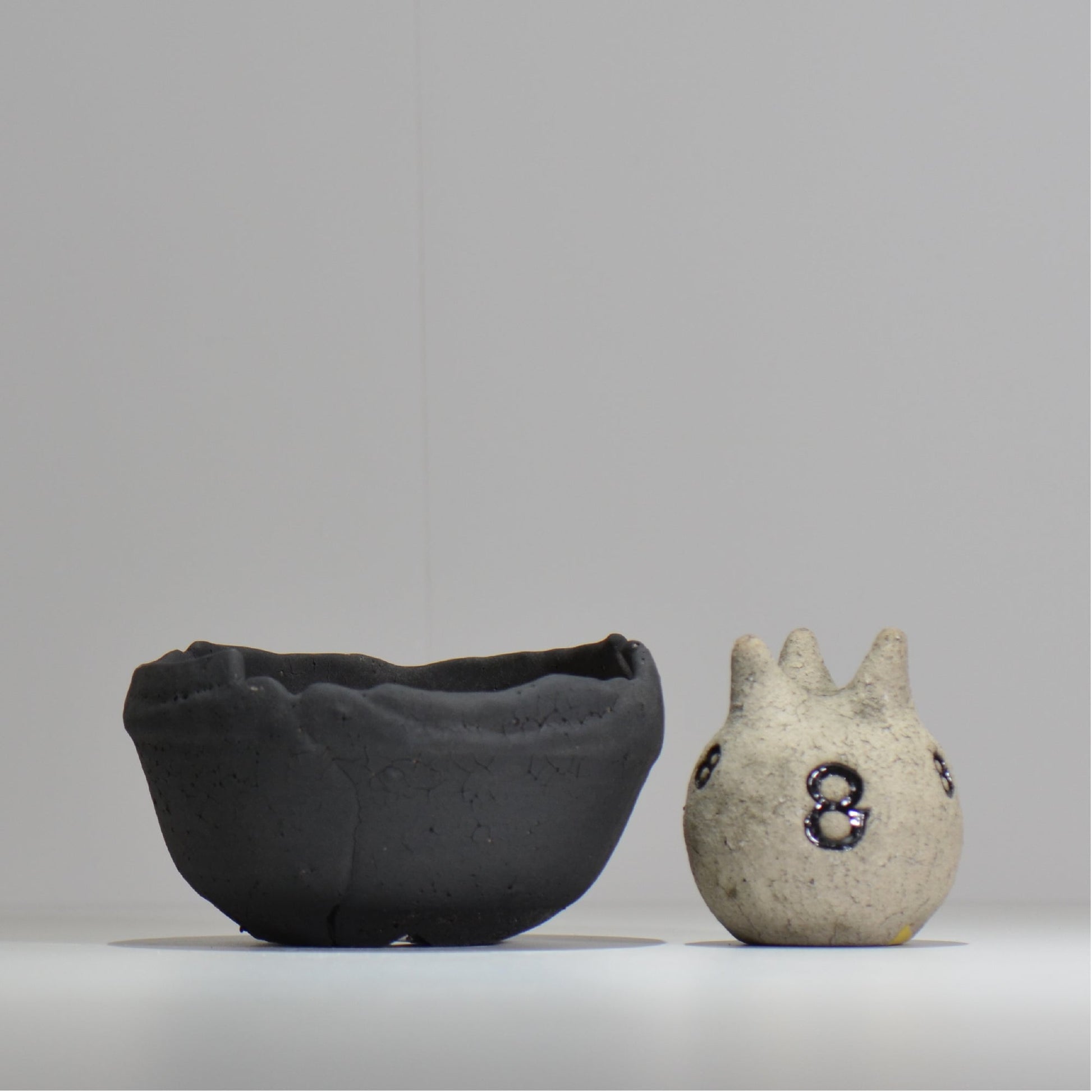 川合牧人 / UROKO POT BLACK / km_urkb06_m / 約φ14cm / 植木鉢